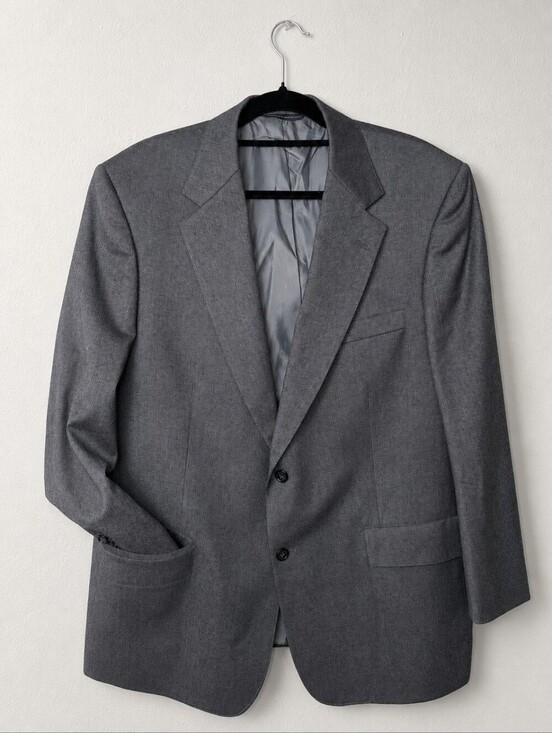 Brooks Brothers Other - Brooks Brothers 100% Wool Sport Coat Blazer 44R Gray Two-Button Made in USA